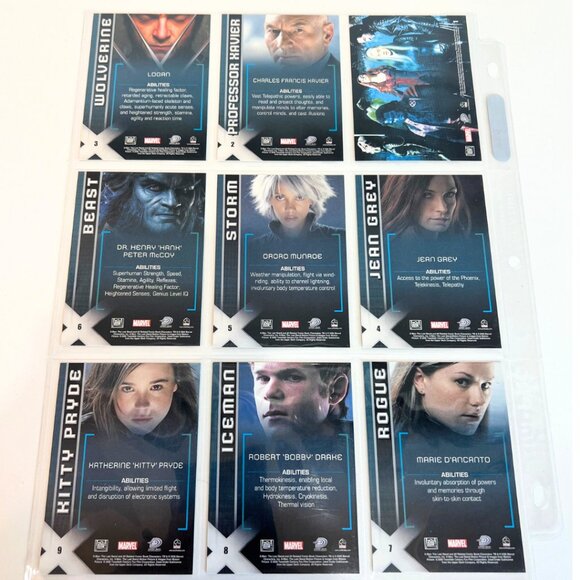 X-Men: 2006 The Last Stand Trading Card Set of 9 Cards 1-9 Wolverine Beast Storm - Picture 2 of 2